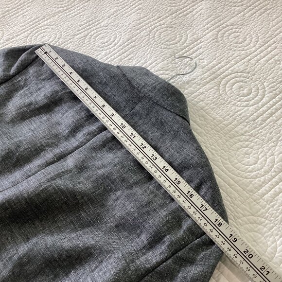 BANANA REPUBLIC 100% Linen Blazer, Men's 40L Grey Slim Fit - Picture 10 of 13